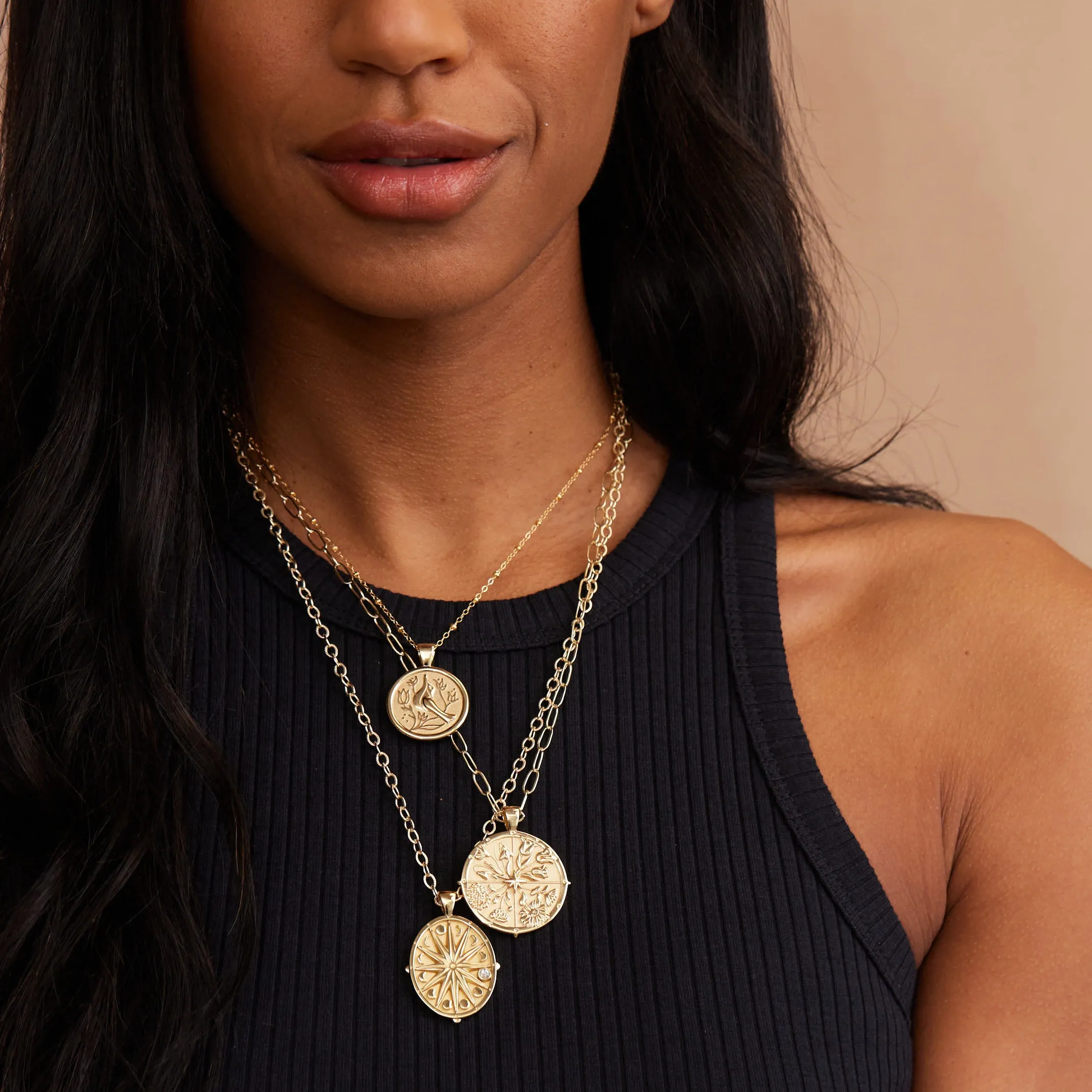 PEACE JW Small Pendant Coin sold by Jane Win product image thumbnail 3