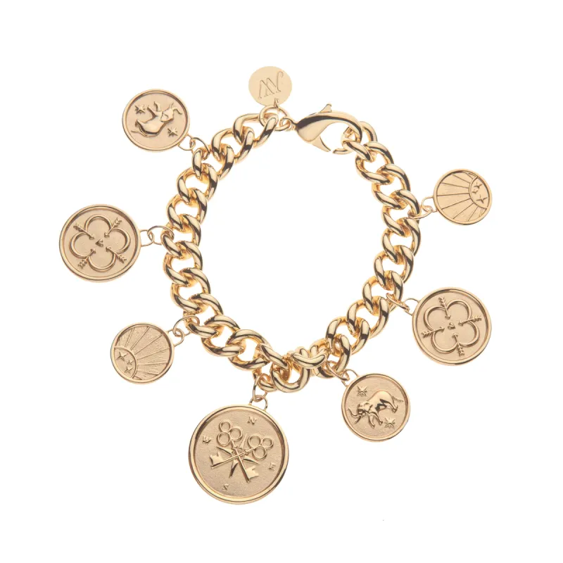 LUCKY Lost Treasure Coin Bracelet sold by Jane Win