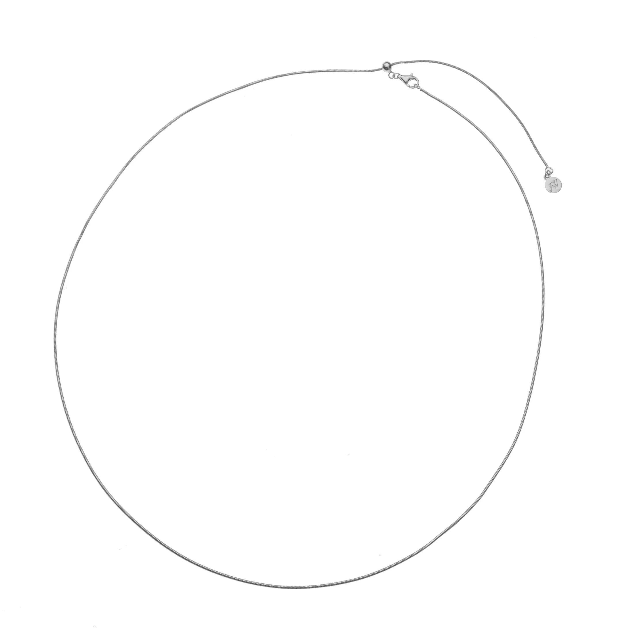 Adjustable 24 Inch Snake Chain in Silver sold by Jane Win product image thumbnail 2