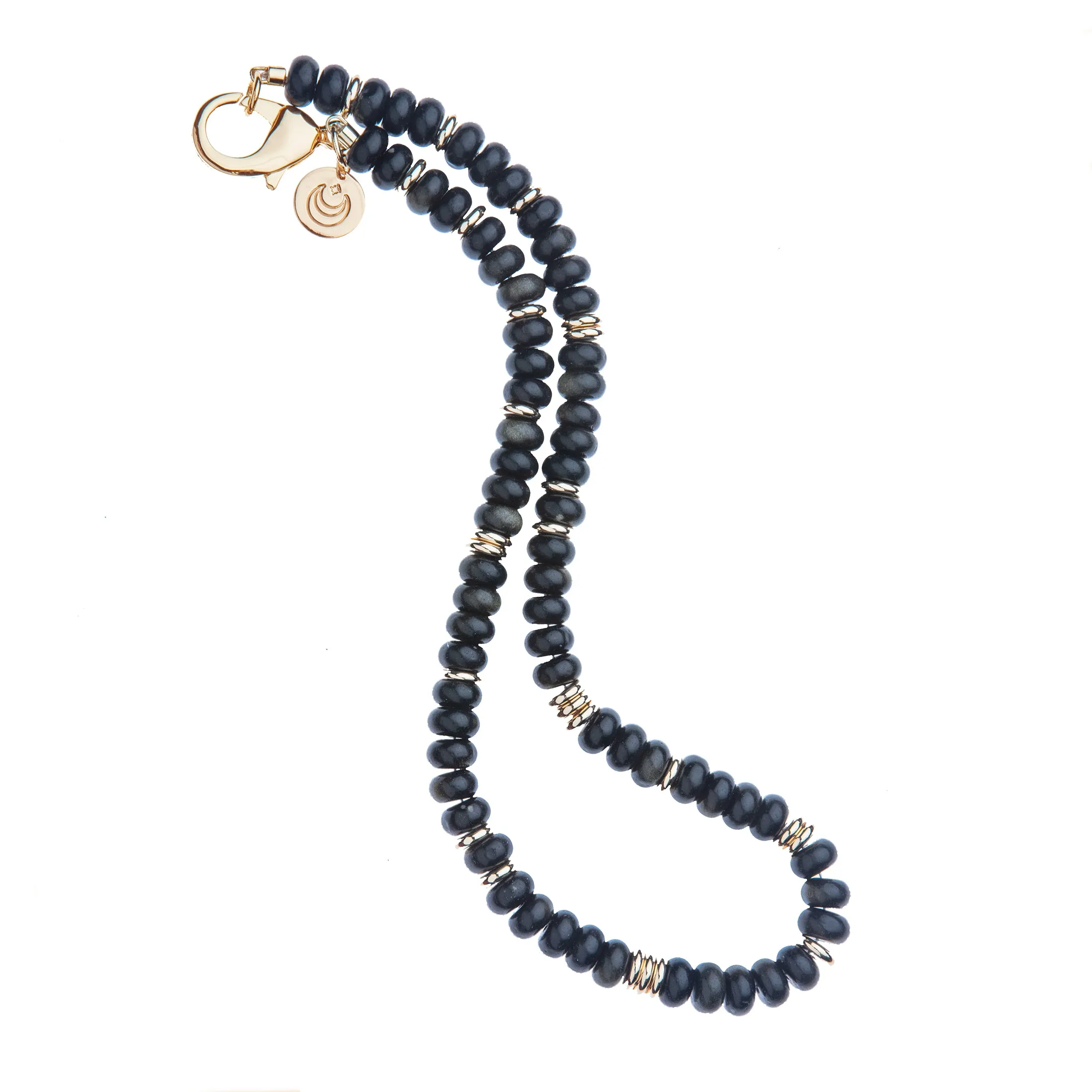 Gumdrop Beaded Necklace in Obsidian SALE sold by Jane Win product image thumbnail 3