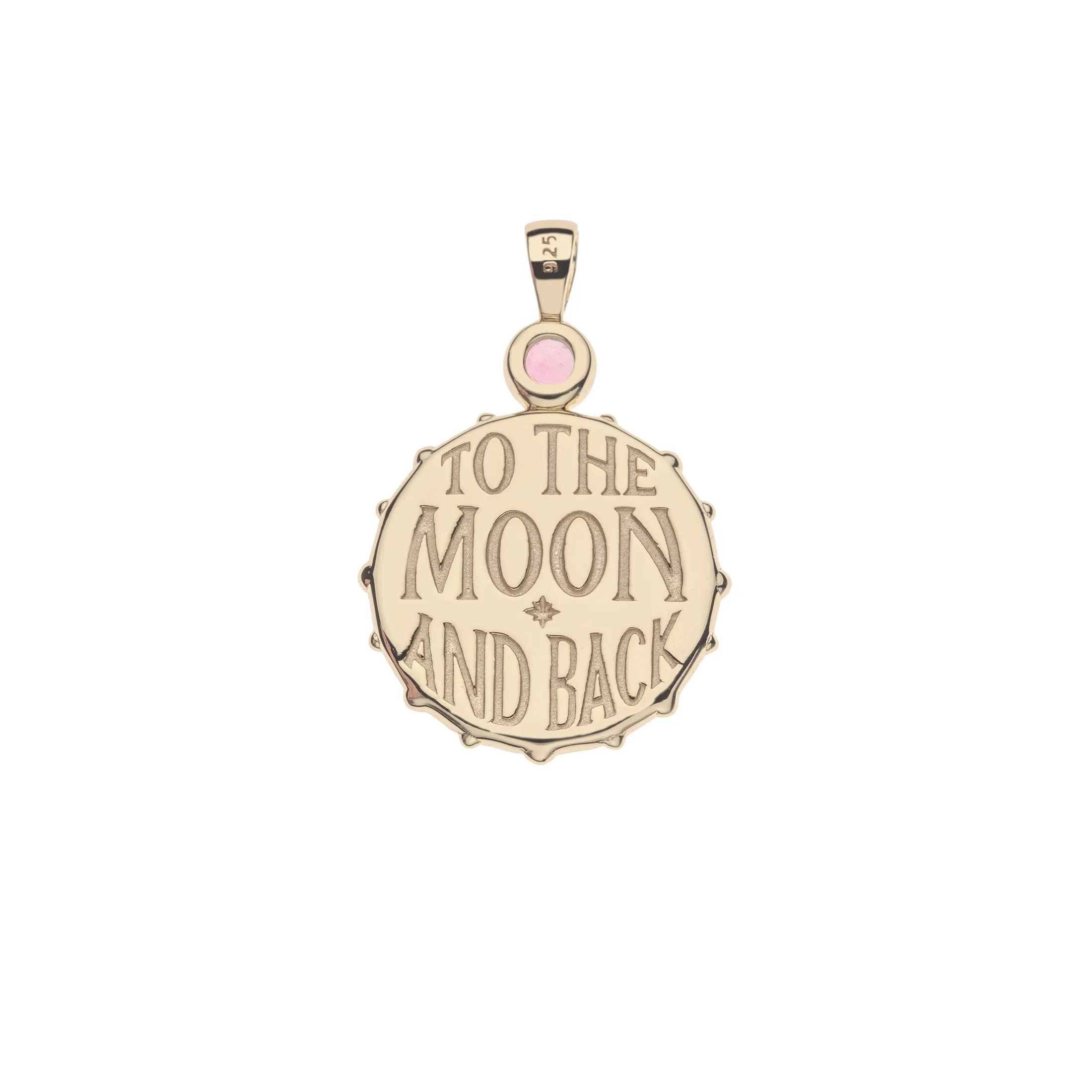 FOREVER Moon and Back Face Pendant in White Mother of Pearl sold by Jane Win product image thumbnail 2