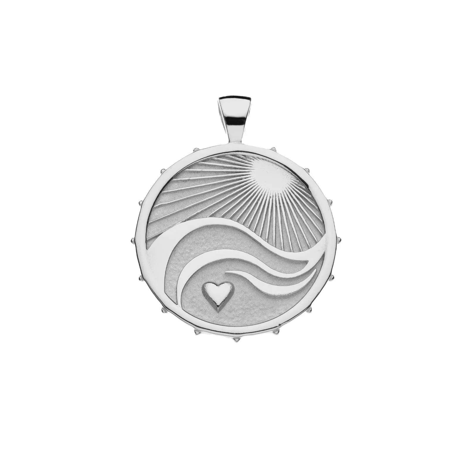Love - Courage - Strength JW Original Pendant Coin in Silver sold by Jane Win