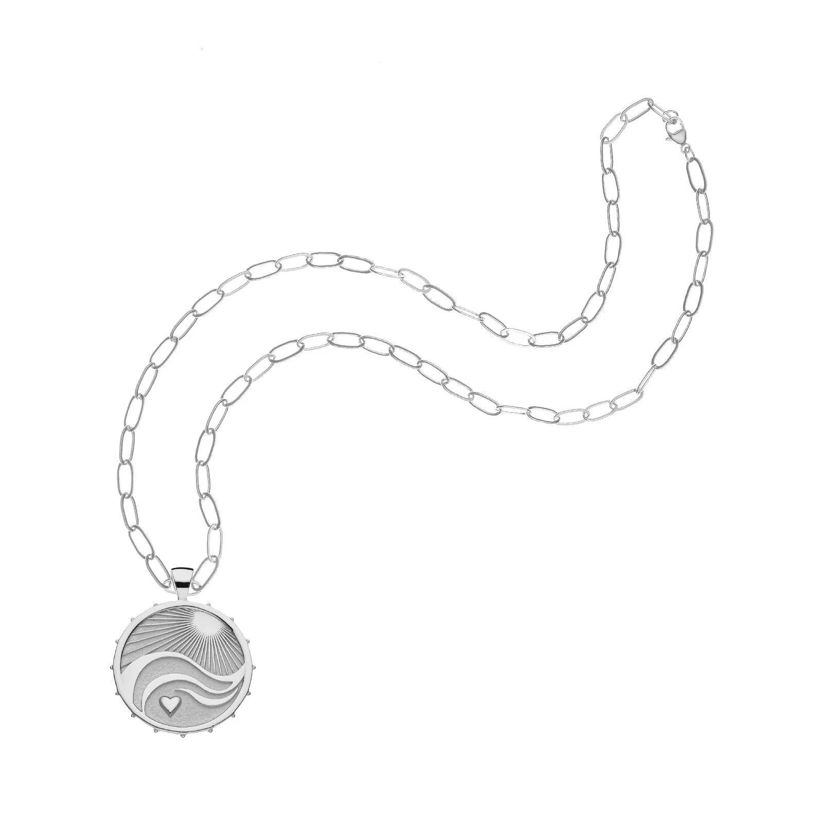 Love - Courage - Strength JW Original Pendant Coin in Silver sold by Jane Win product image thumbnail 5