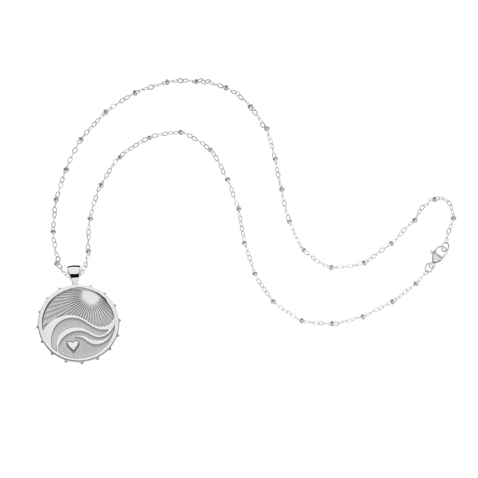 Love - Courage - Strength JW Original Pendant Coin in Silver sold by Jane Win product image thumbnail 4