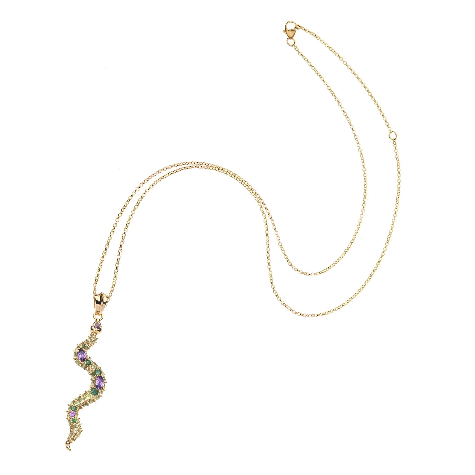 PROTECT Embellished Snake Pendant in Green SALE sold by Jane Win product image thumbnail 4