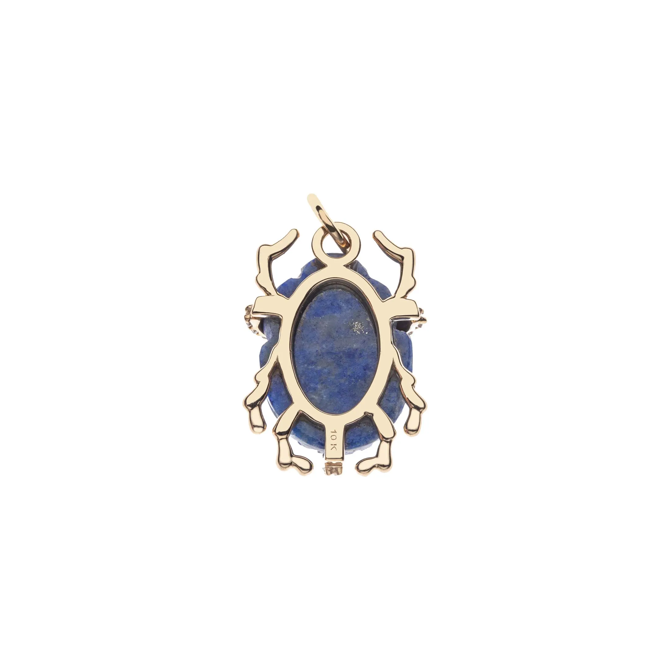 PROTECT Lapis Scarab Pendant in Solid Gold sold by Jane Win product image thumbnail 4