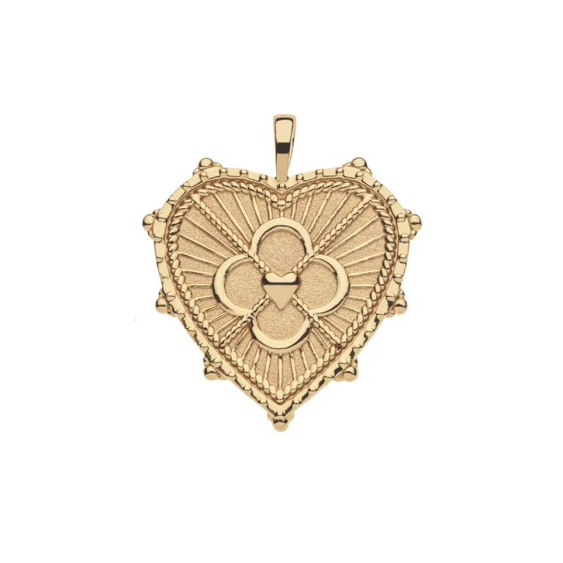 LOVE JW Quatrefoil Heart Pendant sold by Jane Win