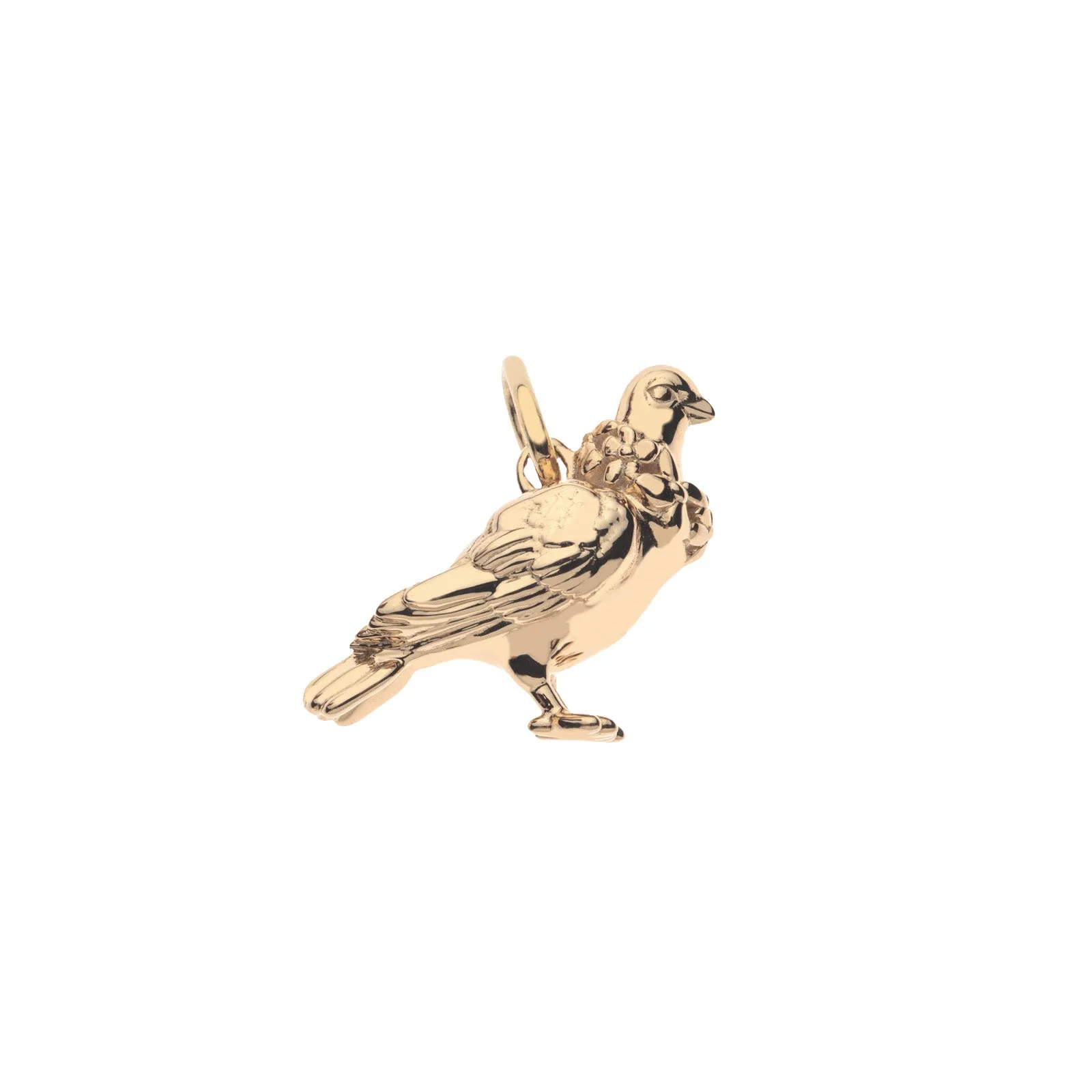 JW x Lewis Miller NYC Pigeon Pendant in Solid Gold sold by Jane Win