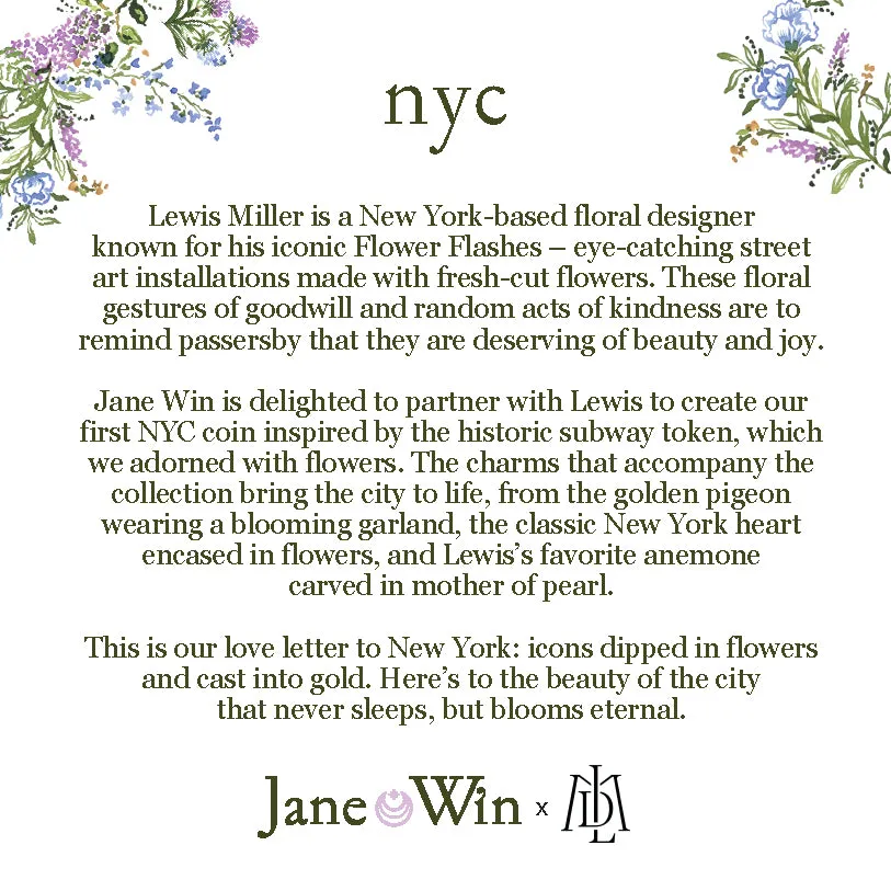 JW x Lewis Miller NYC Heart Pendant in Solid Gold sold by Jane Win product image thumbnail 5