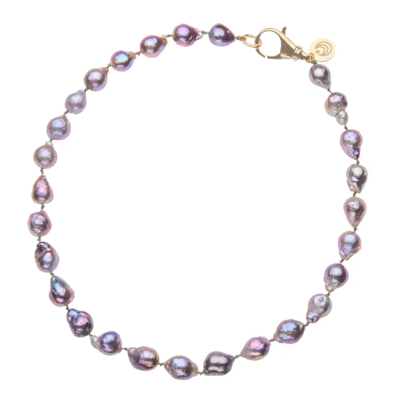 Purple Pearl Beaded Necklace sold by Jane Win