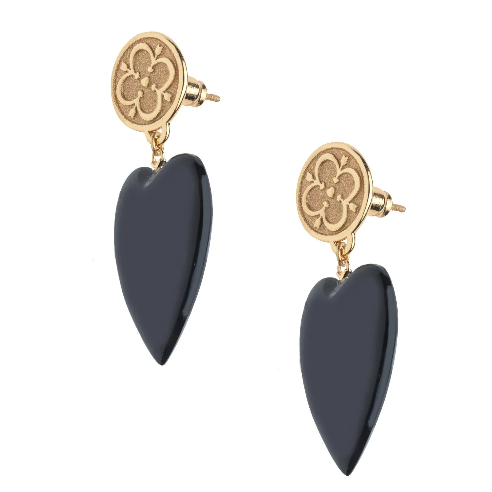LOVE Carry Your Heart Earrings in Black Agate SALE sold by Jane Win product image thumbnail 3