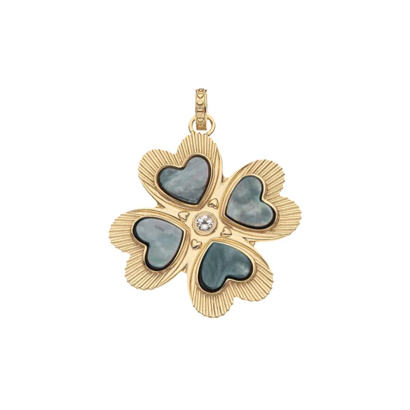 LUCKY in Love Clover Pendant with Black Mother of Pearl sold by Jane Win
