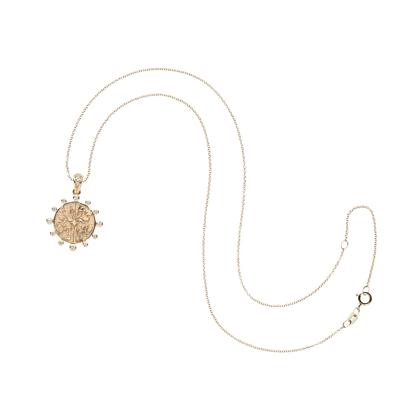 HOPE Petite Embellished Coin in Solid Gold sold by Jane Win product image thumbnail 3