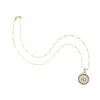LUCKY Petite Embellished Coin in Solid Gold sold by Jane Win