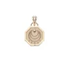 LUCKY Petite Embellished Coin in Solid Gold sold by Jane Win