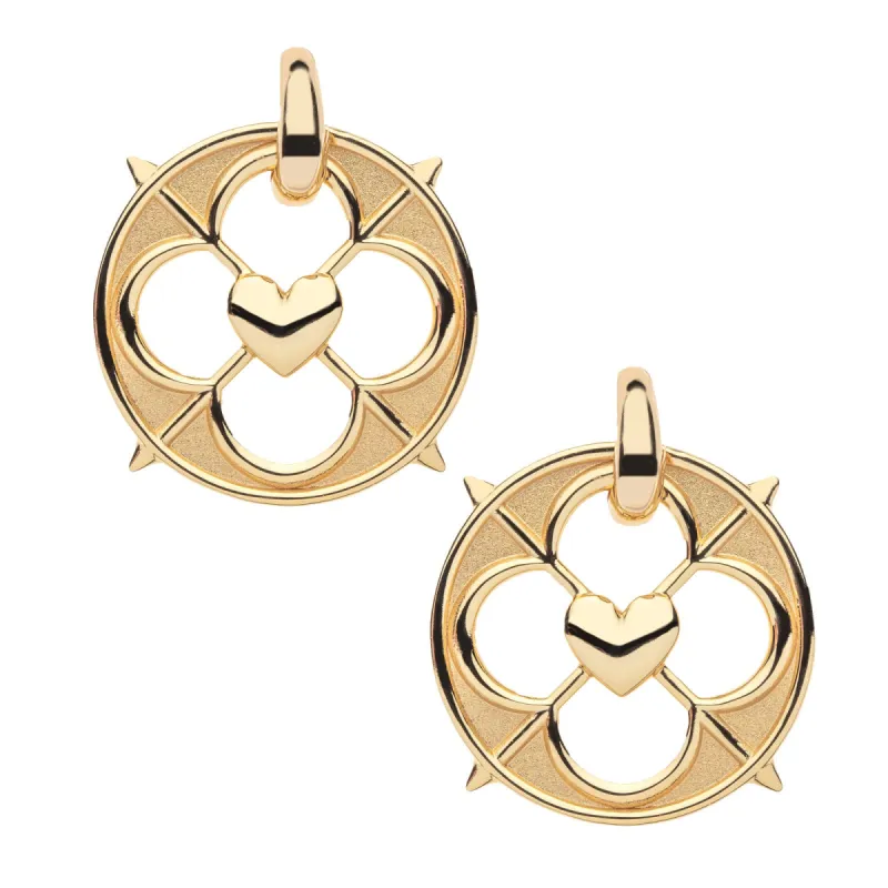 LOVE Guarded Heart Earrings made by Jane Win