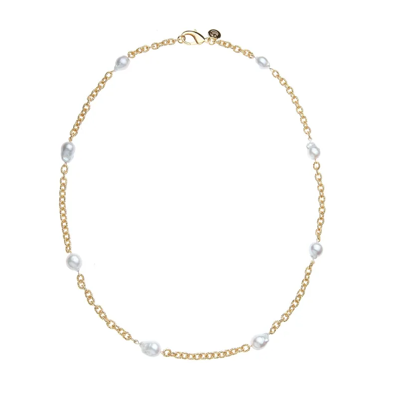 Jewel Box Pearl Station Necklace sold by Jane Win