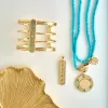 FOREVER Eclipse Dogtag Pendant in Turquoise sold by Jane Win