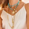 FOREVER Eclipse Dogtag Pendant in Turquoise sold by Jane Win