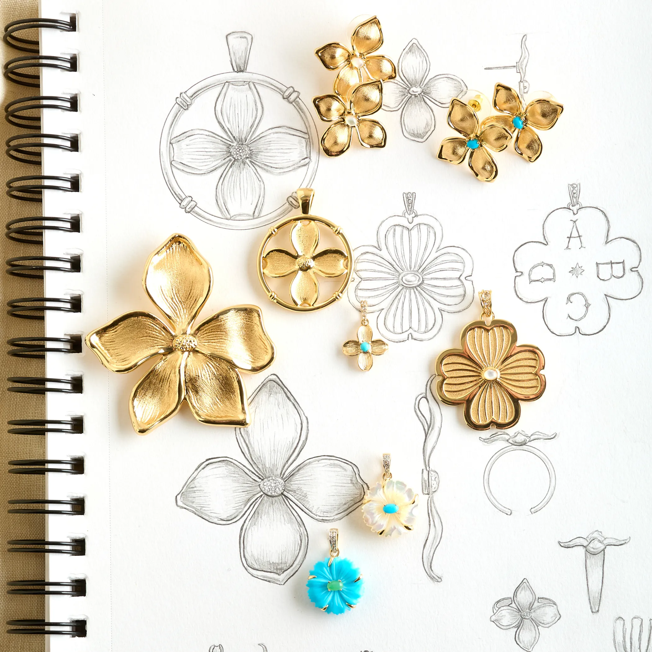 JOY Periwinkle Earrings in Mother of Pearl sold by Jane Win product image thumbnail 3