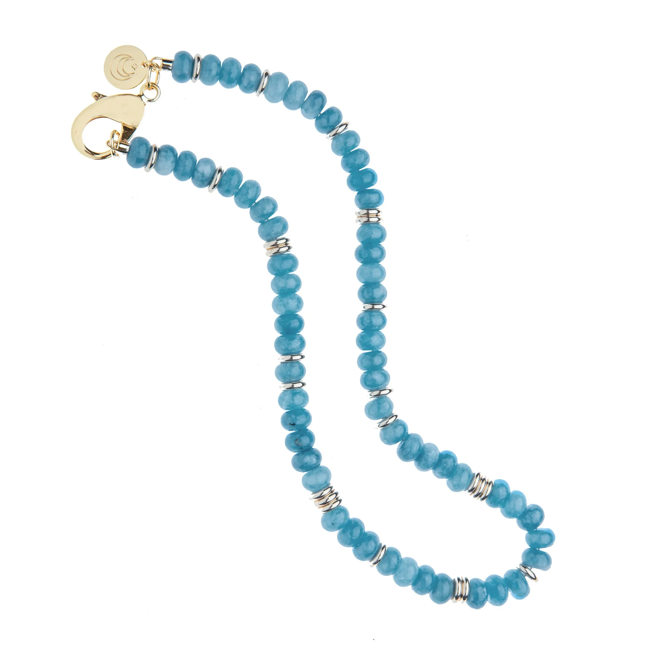 Gumdrop Beaded Necklace in Aqua SALE sold by Jane Win product image thumbnail 3