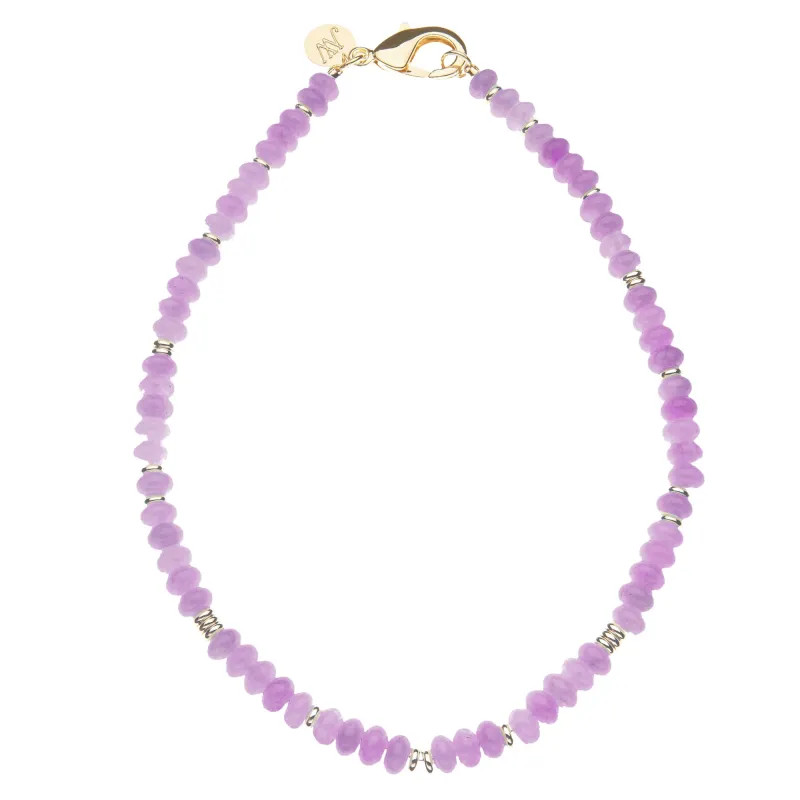 Gumdrop Beaded Necklace in Lilac SALE sold by Jane Win