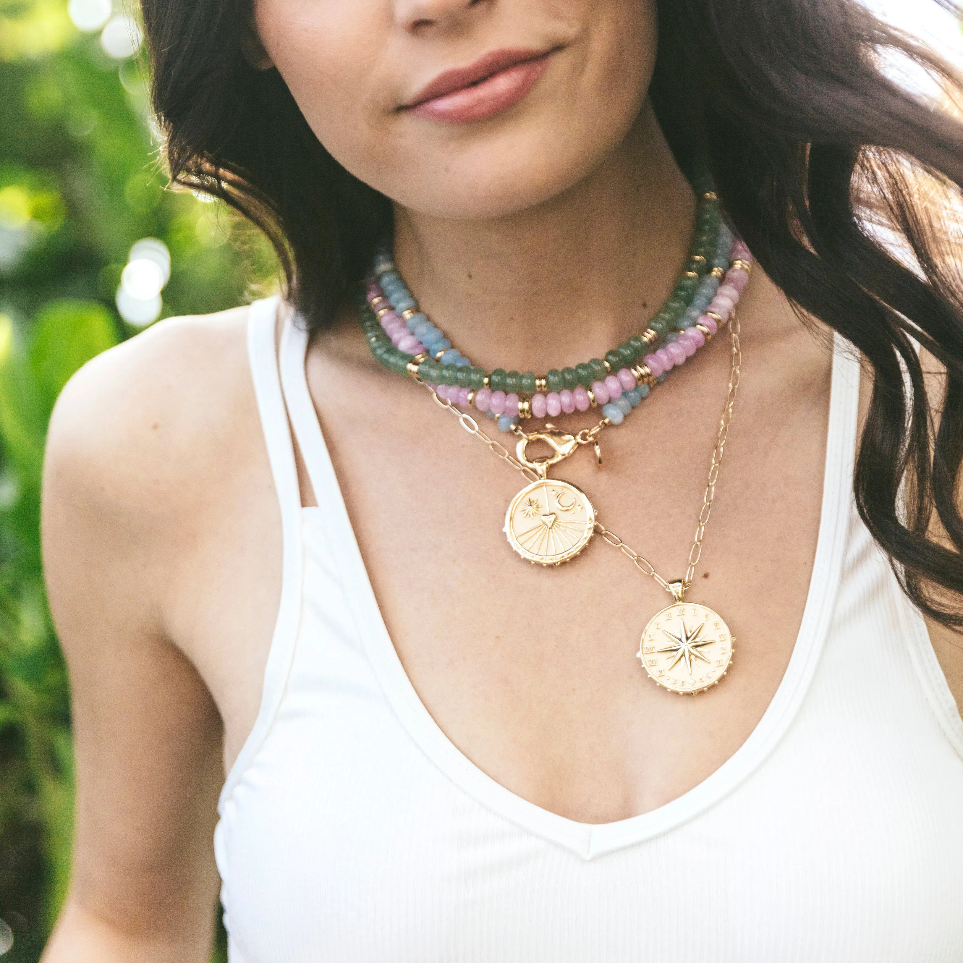 Gumdrop Beaded Necklace in Lilac SALE sold by Jane Win product image thumbnail 3