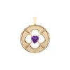 LOVE 14k Amethyst Quatrefoil Coin Pendant sold by Jane Win
