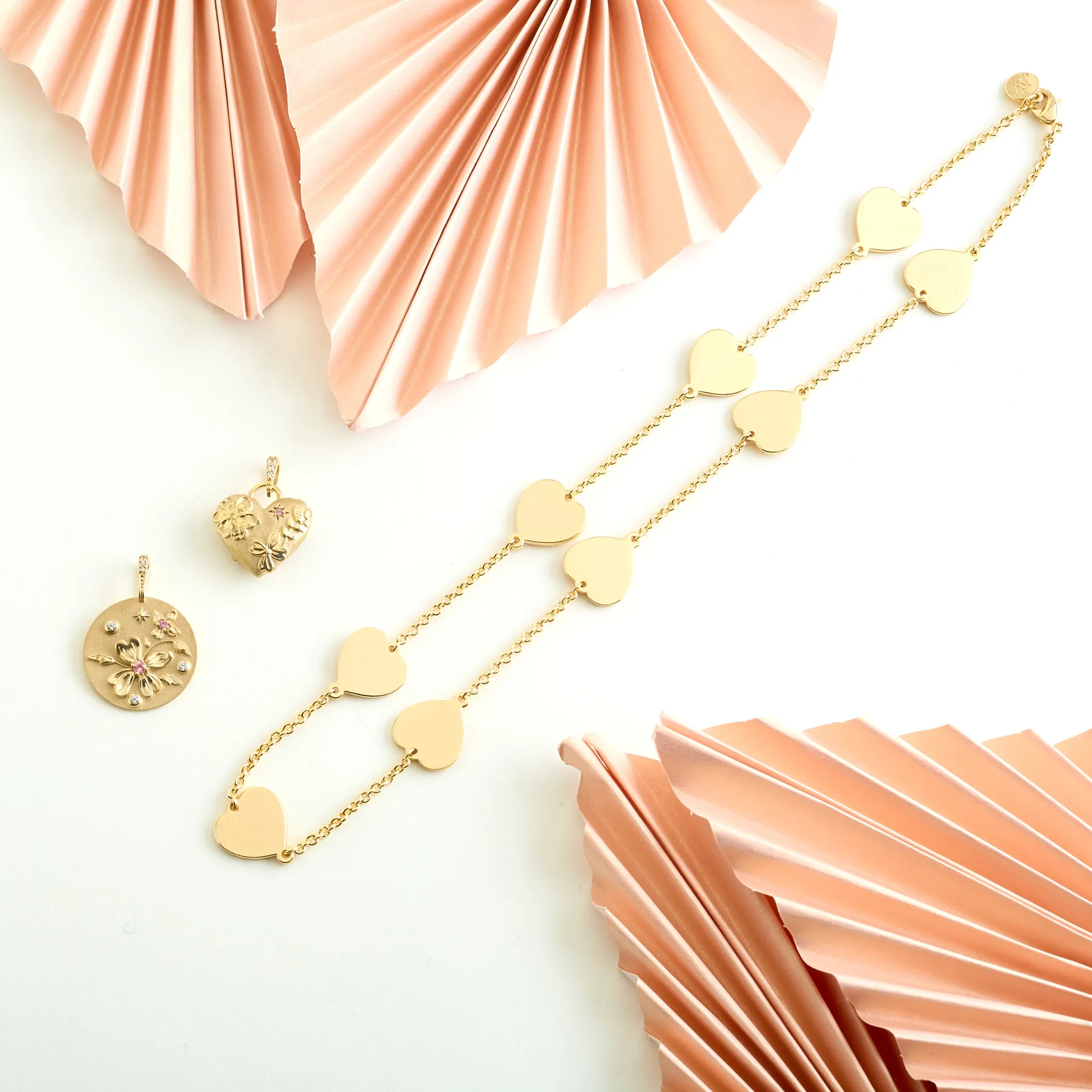 LOVE Pieces of My Heart Chain Necklace sold by Jane Win product image thumbnail 3