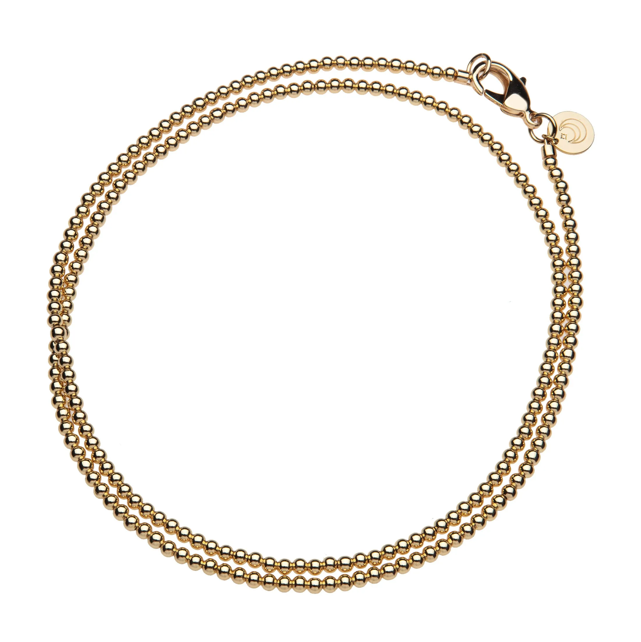 Gold Bead Double Wrap Necklace SALE sold by Jane Win