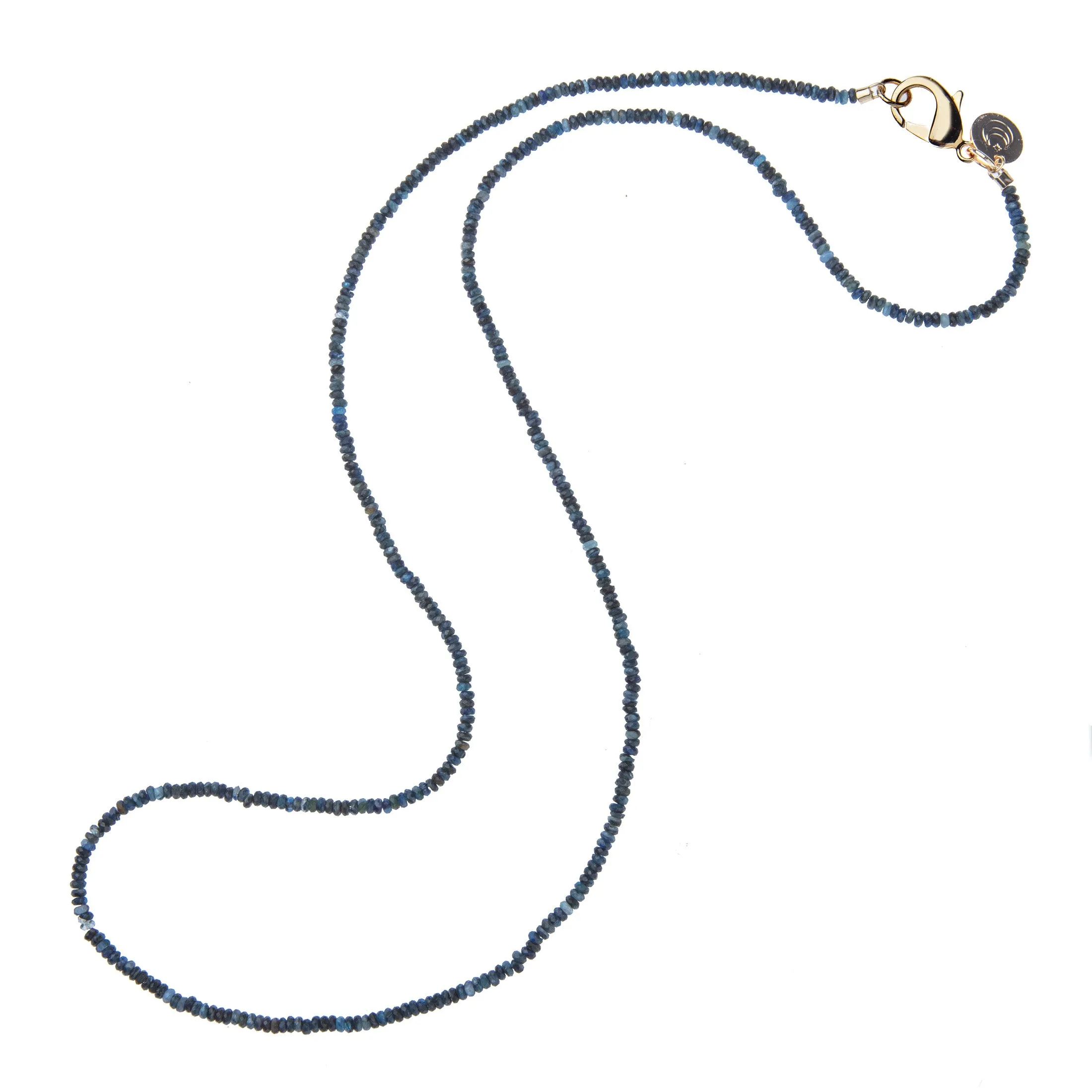 Diamond Cut Double Wrap Beaded Necklace in Kyanite SALE sold by Jane Win product image thumbnail 2