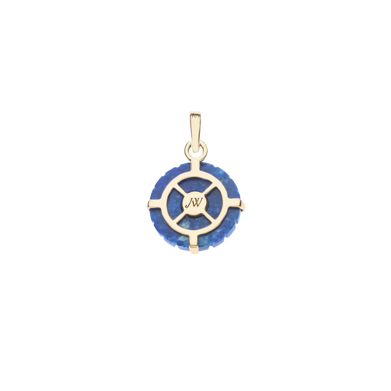 PROTECT Carved Lapis Evil Eye in Solid Gold sold by Jane Win product image thumbnail 2
