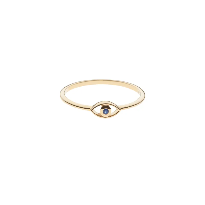 PROTECT Evil Eye Ring in Solid Gold sold by Jane Win