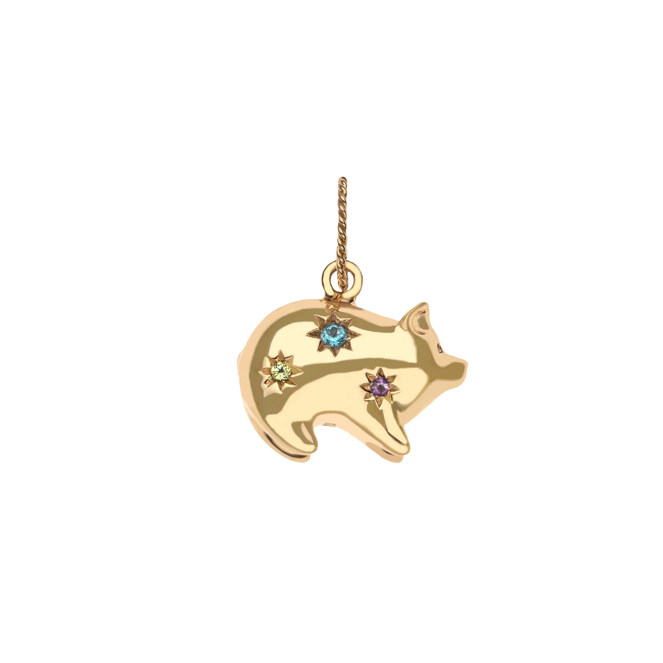 LUCKY Wishful Pig Pendant in Solid Gold sold by Jane Win product image thumbnail 2