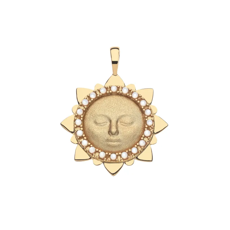 STRONG Shine Your Light Pendant in Mother of Pearl sold by Jane Win