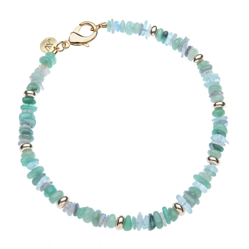 STRONG Seaglass Beaded Necklace sold by Jane Win