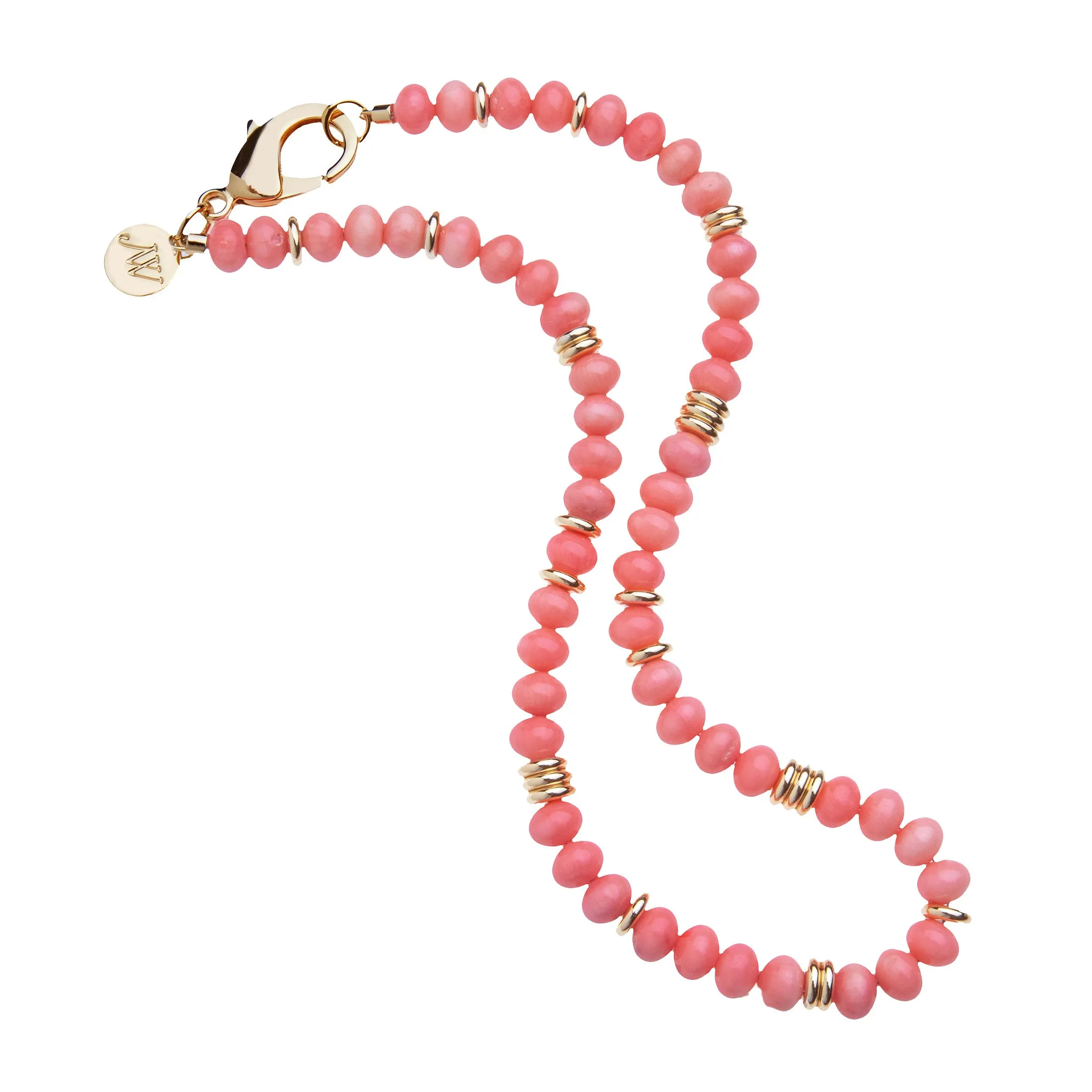 Gumdrop Beaded Necklace in Coral SALE sold by Jane Win product image thumbnail 3