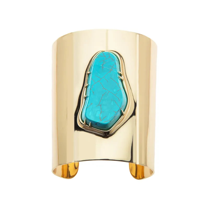 LUCKY Turquoise Nugget Cuff sold by Jane Win