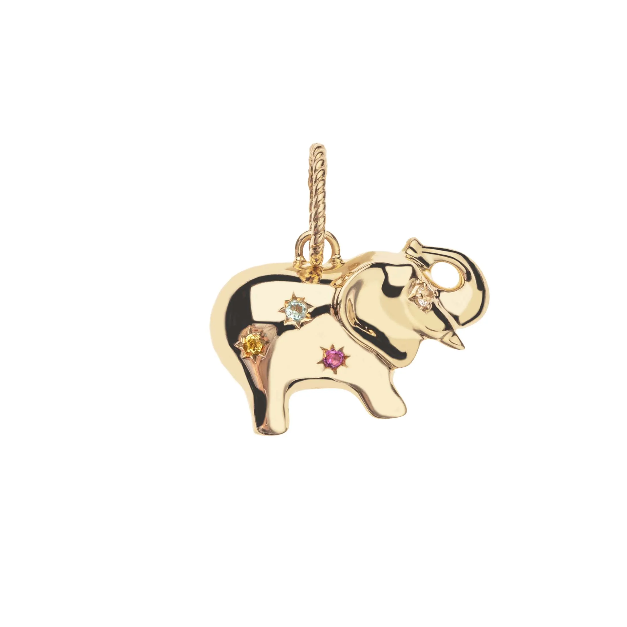 LUCKY Wishful Elephant Pendant in Solid Gold sold by Jane Win product image thumbnail 3