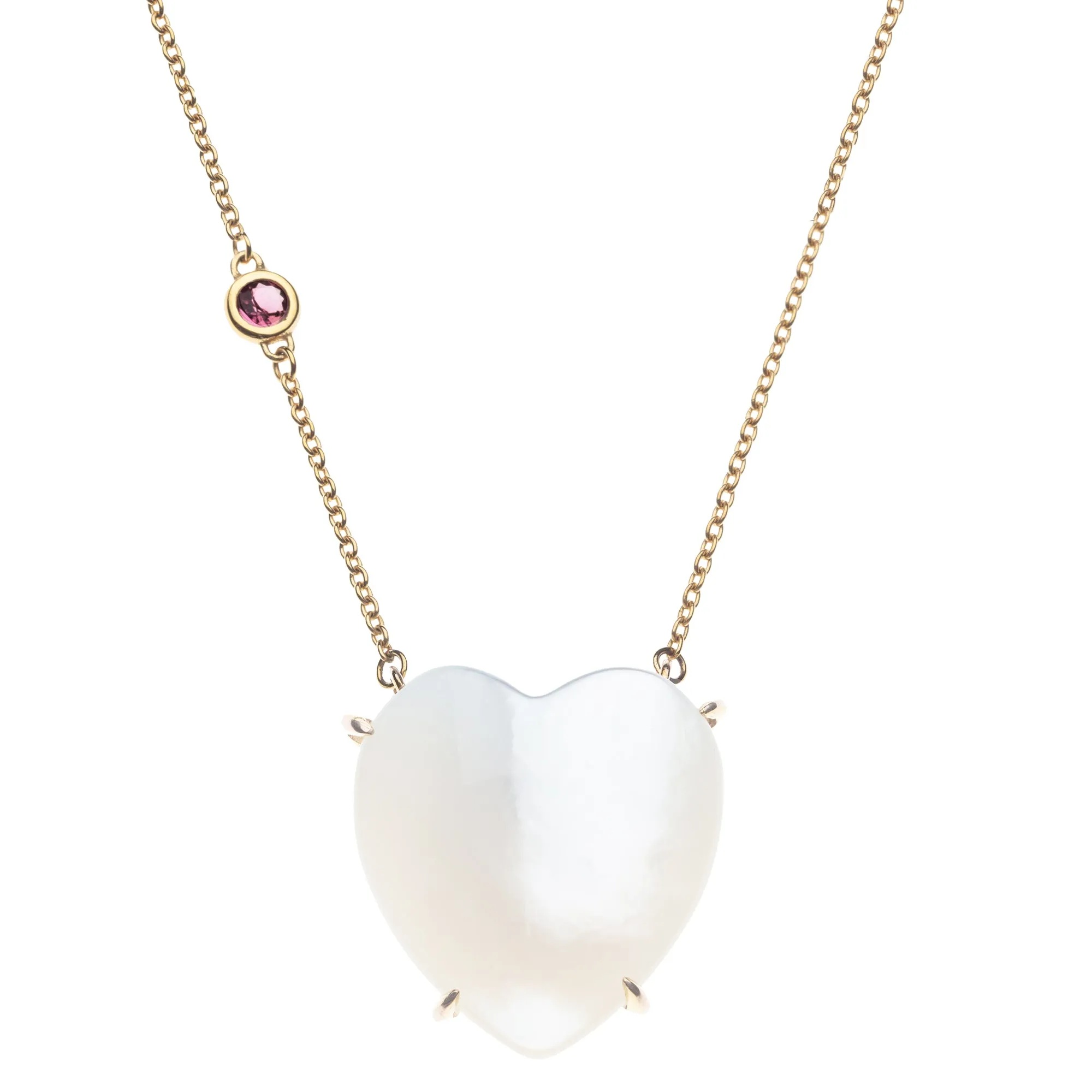 LOVE Shell Carved Heart Necklace with Gold Setting SALE sold by Jane Win