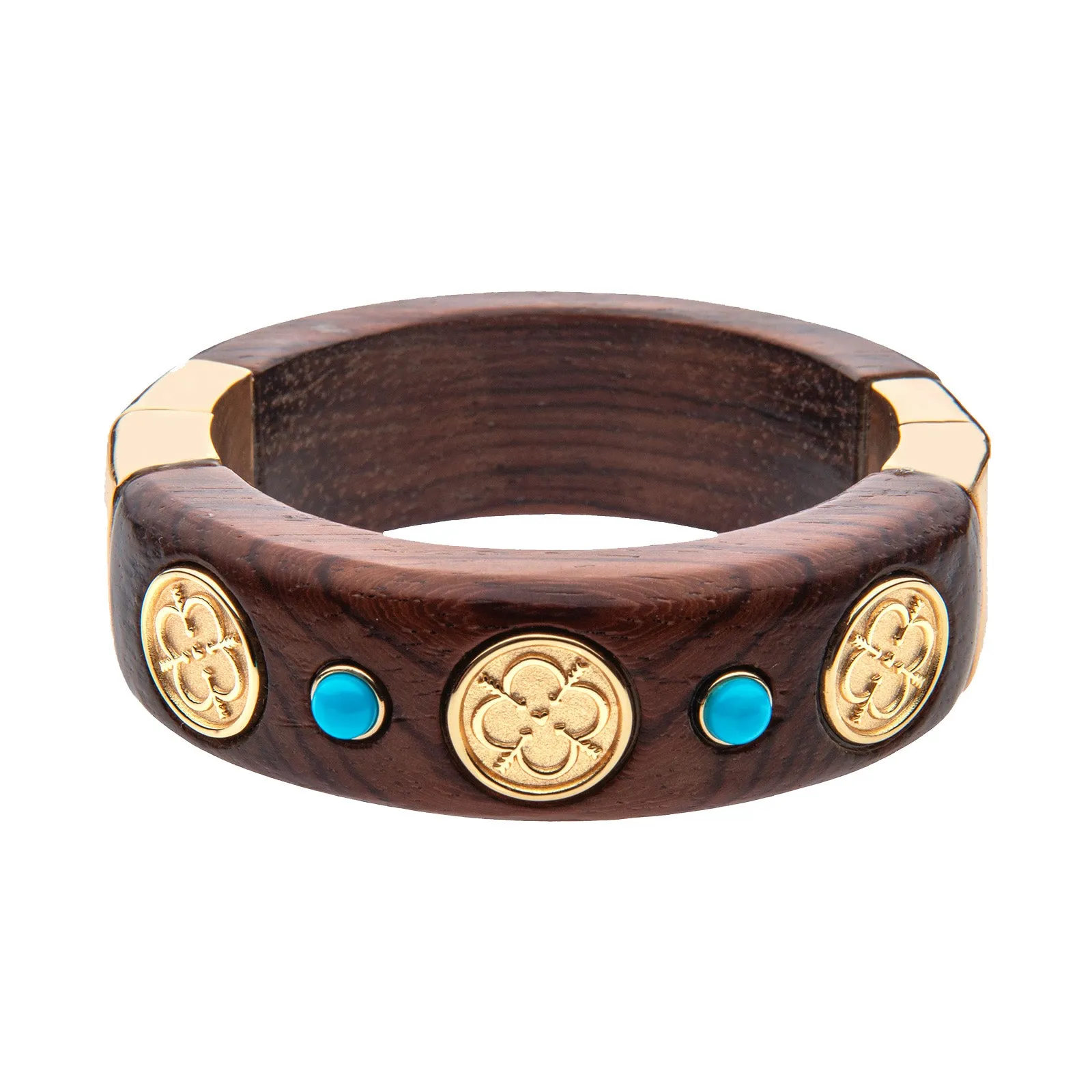 Carved with LOVE Wood Bangle sold by Jane Win