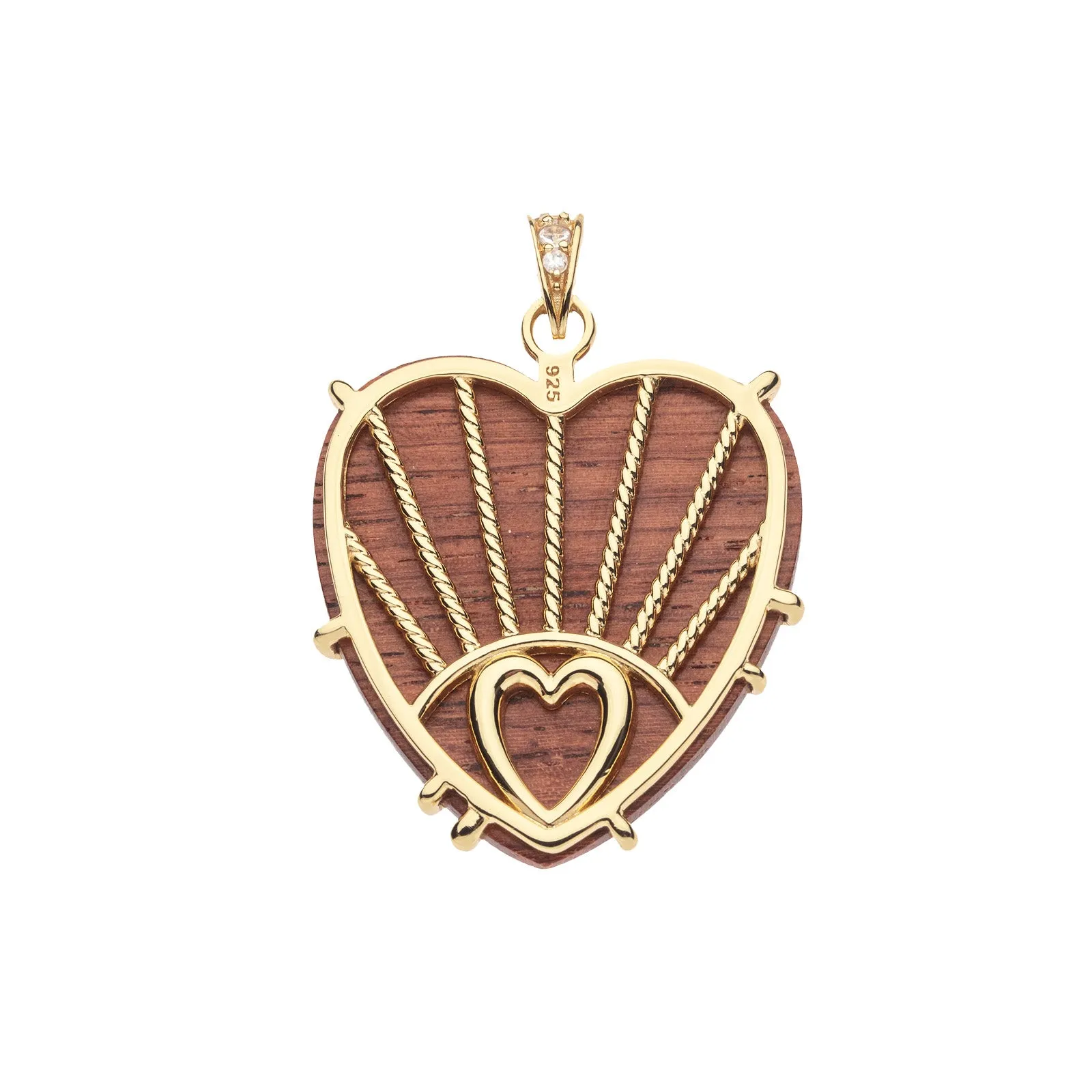 Carved with LOVE Wood Heart Pendant sold by Jane Win product image thumbnail 2