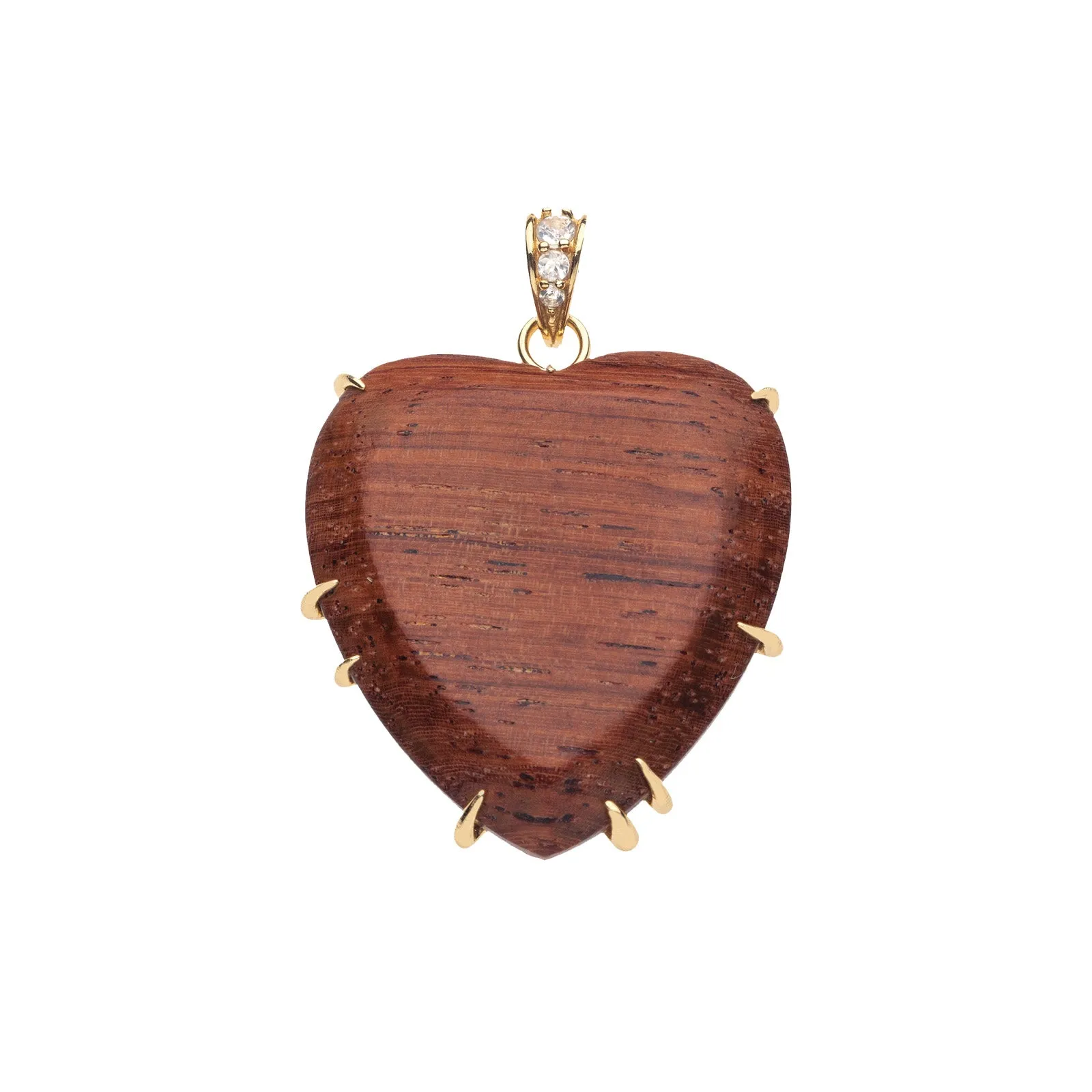 Carved with LOVE Wood Heart Pendant sold by Jane Win