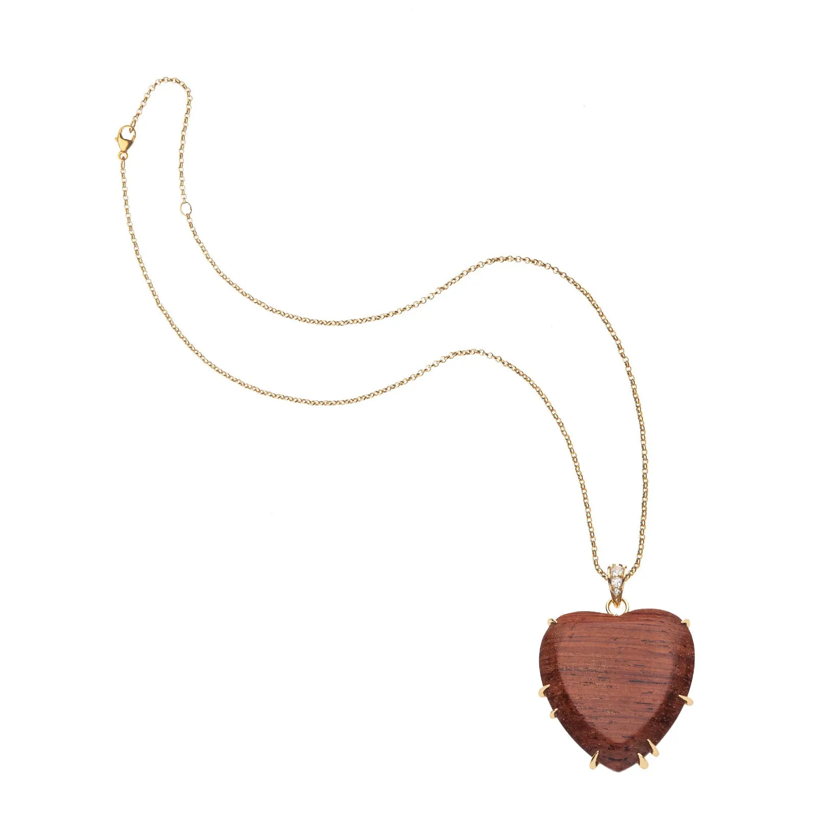 Carved with LOVE Wood Heart Pendant sold by Jane Win product image thumbnail 4