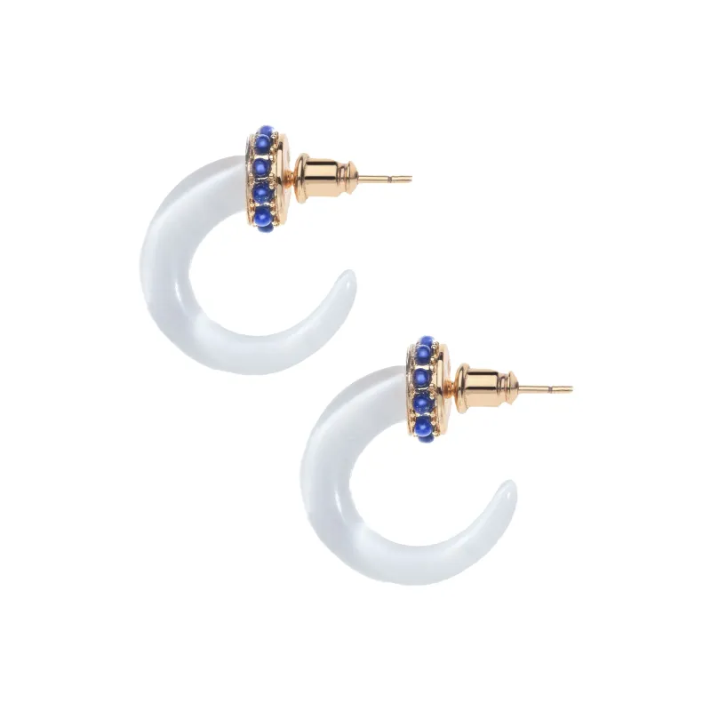 Carved with LOVE Shell Hoop Earrings sold by Jane Win