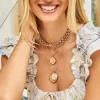 GRACE JW Small Pendant Coin in Solid Gold sold by Jane Win