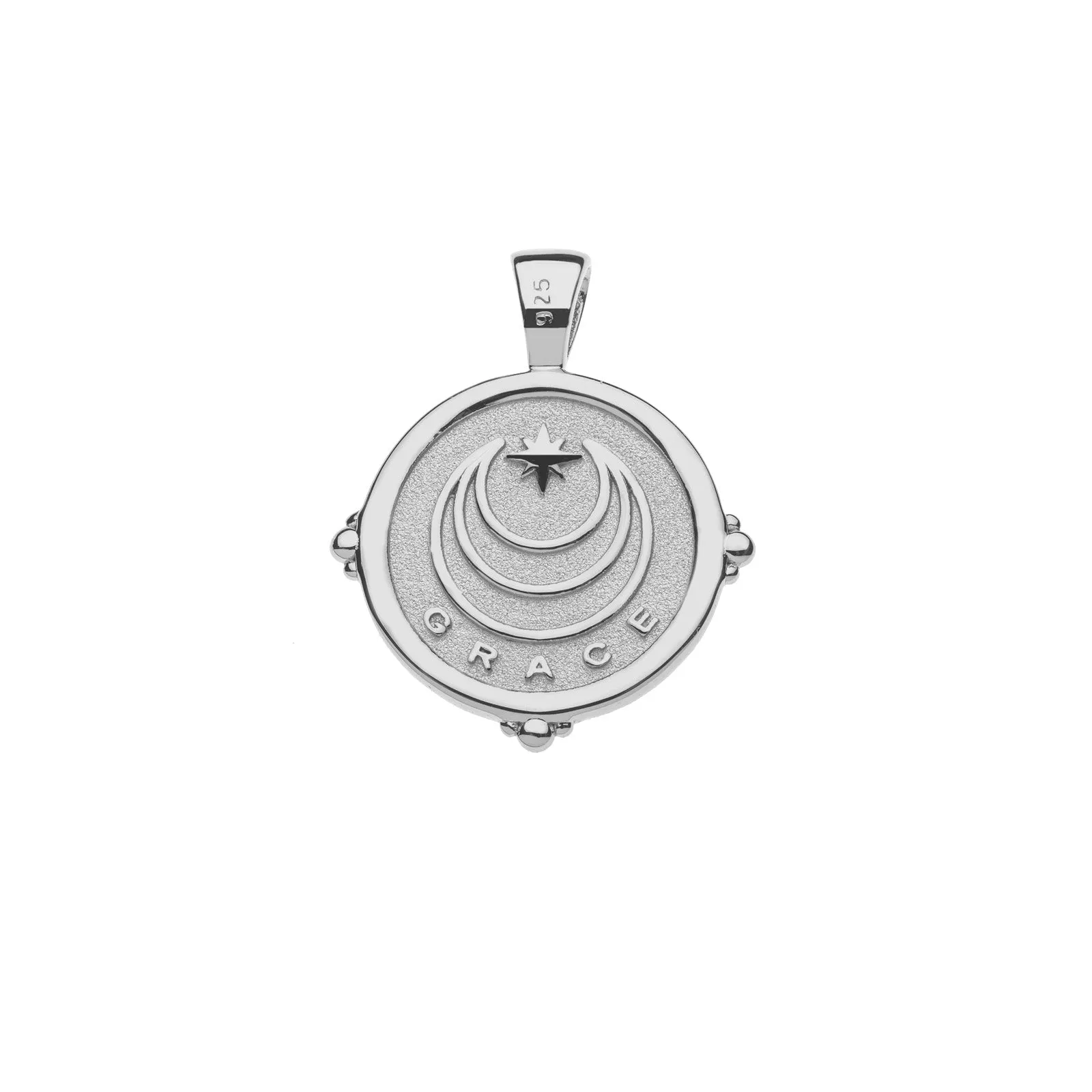 GRACE JW Small Pendant Coin in Silver sold by Jane Win product image thumbnail 2