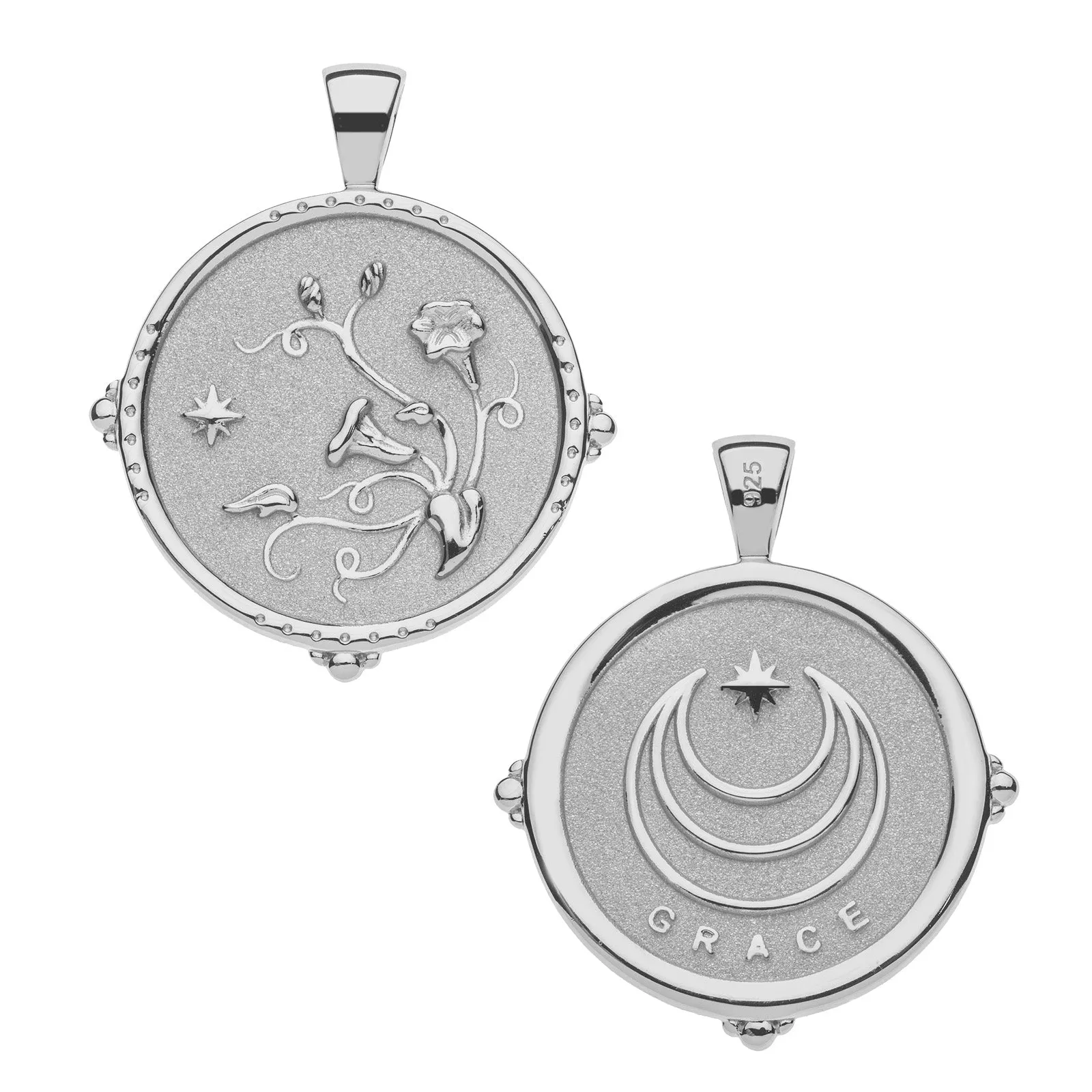 GRACE JW Original Pendant Coin in Silver sold by Jane Win product image thumbnail 2