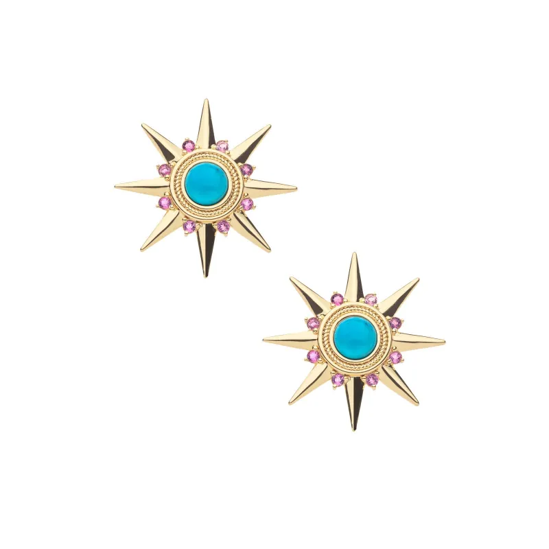 STRONG Supernova Earrings Turquoise sold by Jane Win