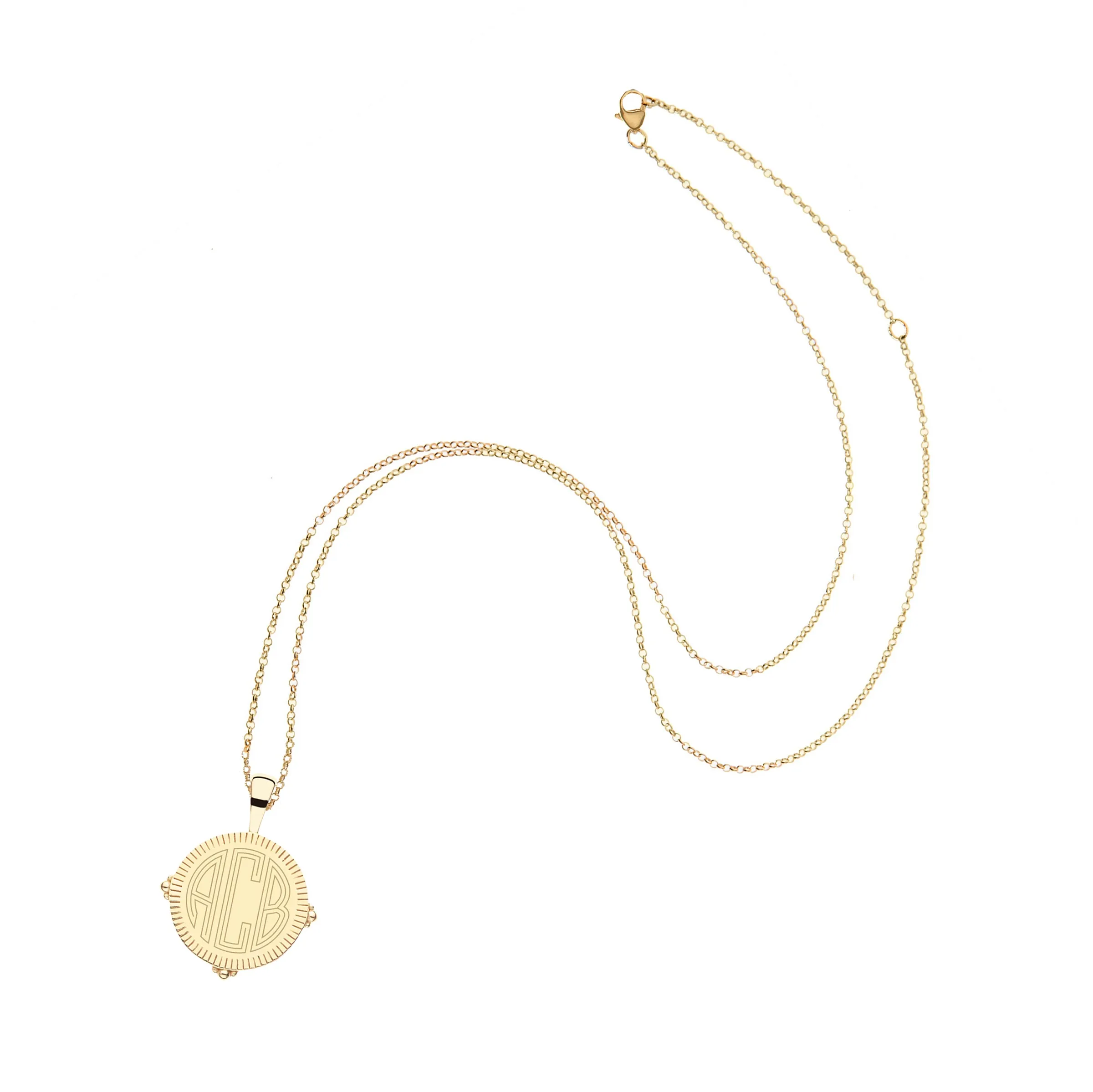 Personalized Petite Coin Pendant sold by Jane Win product image thumbnail 5